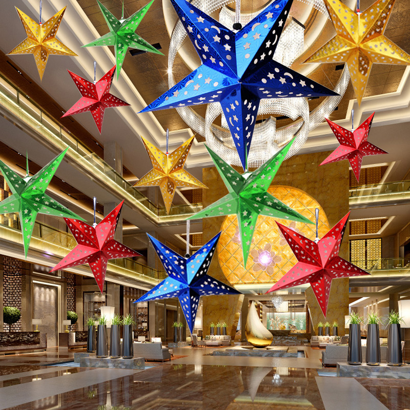 Christmas Decorations Three Dimensional Five Pointed Star