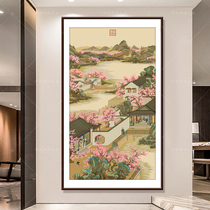 Yongzheng December Cross-embroidered full-set series 2022 new line embroidered self-embroidered scenery name drawing living room embroidery