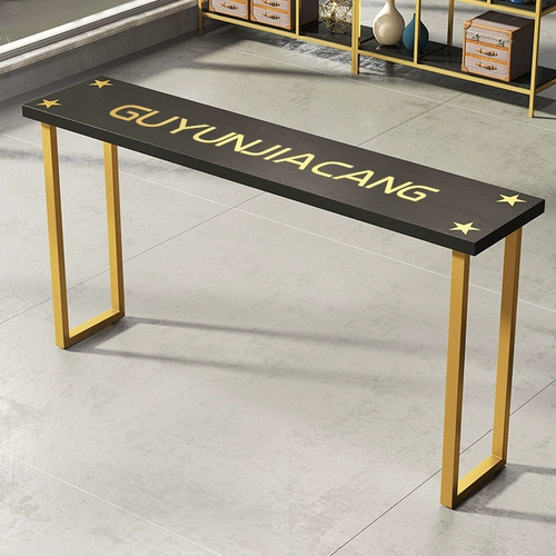 Nordic Light Luxury Iron Art Bar Bar Table и стул Дом современный минималистский водяной батончик Винной столик с высоким содержанием ноги и стул Комбинация