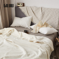 GUJIU Nordic double-sided lamb fluff blanket Office nap flannel Air conditioning blanket shawl Family car