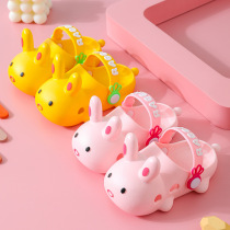 Kawoi rabbit hole Hole Shoes Summer Cute Little Rabbit Men And Women Non-slip Children Adults Cool Slippers Slippers