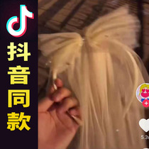 Wish headband bow yarn hair hoop net red with the same head yarn headdress Super Fairy Jewelry Forest photo hairclip card