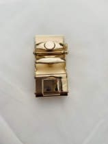 Mens business casual matte hui jin se xiang zuan kou head five-pointed star buckle 4cm wide automatic buckle buckle