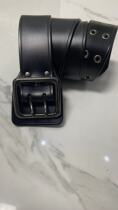 Double-breasted outdoor sports multifunctional tactical belt cowhide belt double-row double-hole waist Sports Leisure