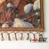 Живопись монгольской шерсти с фиолетовой прерий Снежной Волк Монгольский специальные ремесла