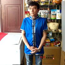Mongolian mens half-sleeved life clothing waiter performance clothing mens Mongolian clothing professional custom