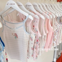 Little Squirrel Lolo Childrens Vest Girls Underwear Summer Thin Bottoming Small Suspender Baby Girl Modal Class A