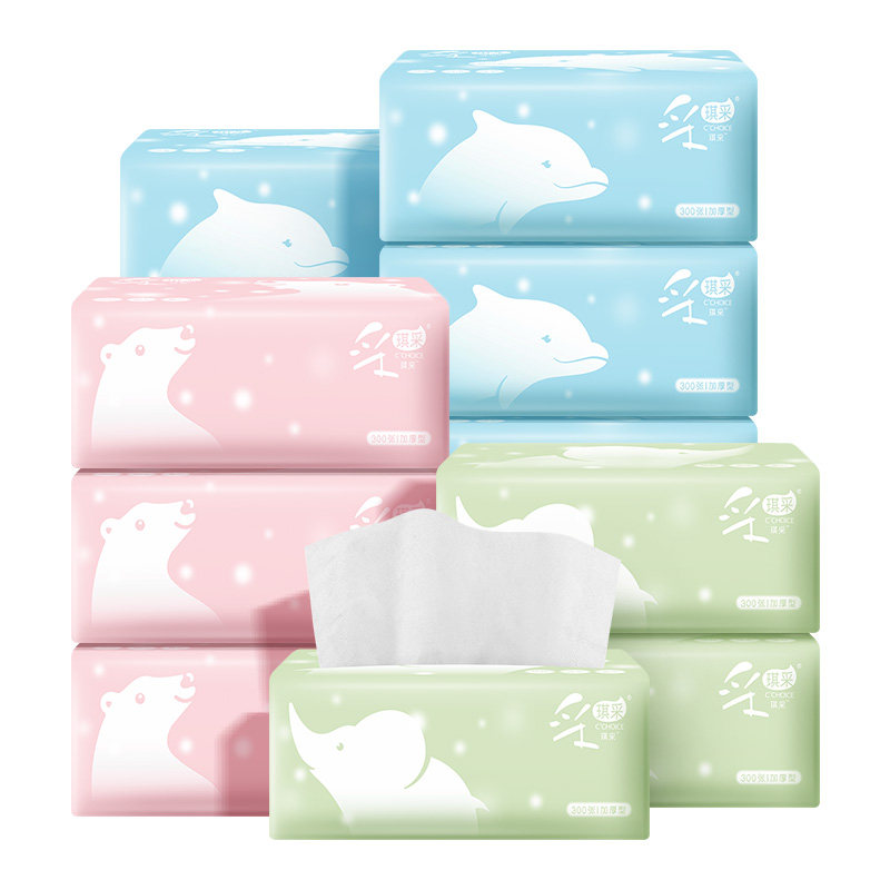 White Extractable Toilet Paper Whole Boxes Wholesale 6 Packs Household toilet paper Home Affordable Napkins Removable face towels