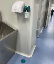 Foot-stepping dispensers surgical pedals wall-mounted dispensers operating room clean skin soft and sound
