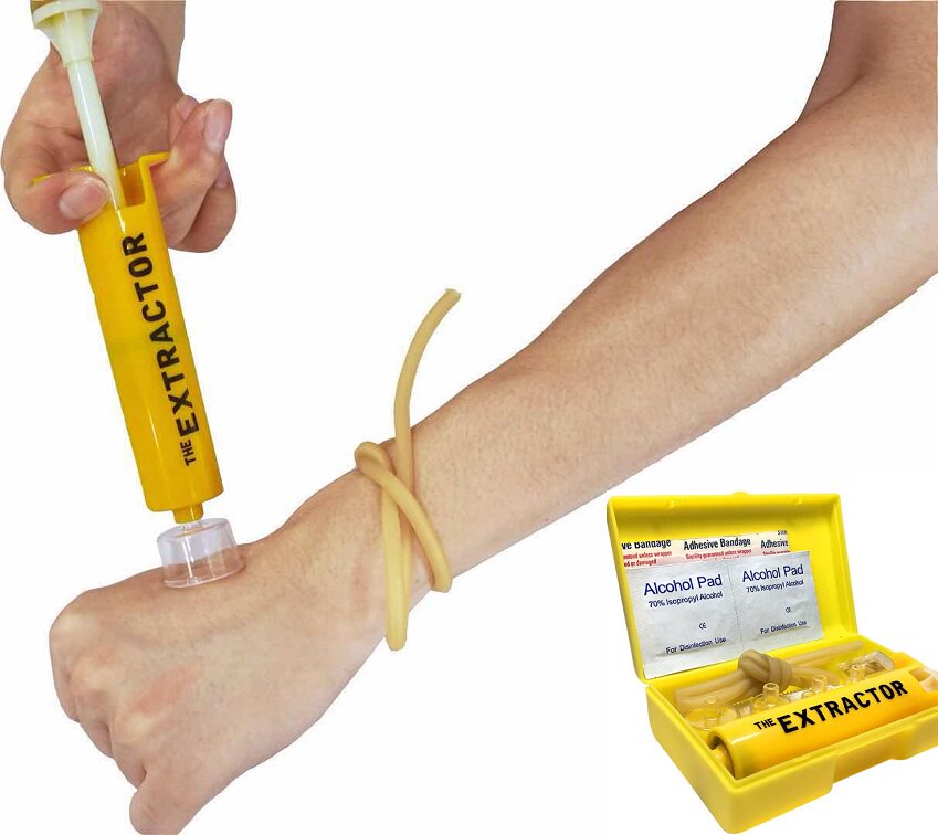 Outdoor venom Toxicator Vacuum Puller of Snake Poison First Aid Kit Portable Tourist Camping Wild Courtson