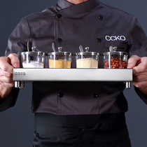 Germany CCKO304 stainless steel kitchen seasoning box seasoning jar bottle combination set household salt jar seasoning jar