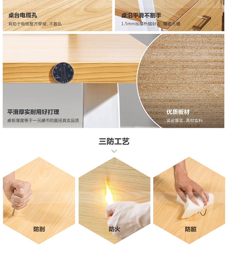 Bàn nhân viên đơn giản hiện đại 4 người Quảng Châu nội thất văn phòng làm việc nhân viên bàn màn hình ghế văn phòng bàn làm việc có ngăn kéo