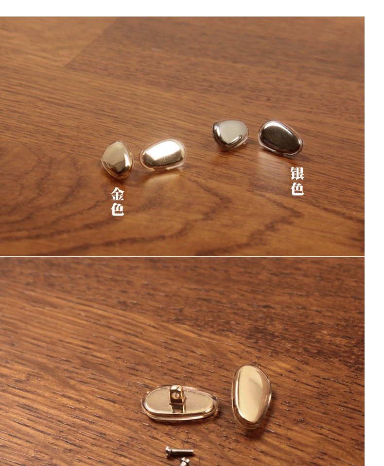 Shijingtian một miếng đệm mũi silicon bằng vàng và bạc lõi kim loại kính thoải mái khung mũi miếng đệm mũi nam và nữ tăng miếng đệm mũi - Kính khung mat kinh