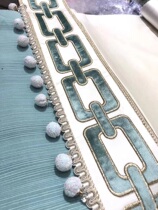 Curtain accessories accessories Accessories Side Parquet Solid Webbing Modern Light Lavish And Small Fresh High Precision Stickup Embroidered Flower Sides