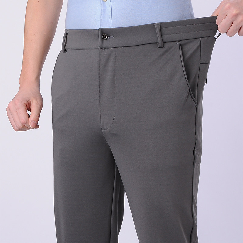 Speed Dry Pants Men's Sports Pants Straight Barrel Loose Spring Autumn Money Middle Aged Dad Fat Sub Casual Pants Plus Fattening Up Long Pants