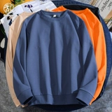 Цветная толстовка, осенняя демисезонная парная одежда, приятный телу лонгслив, футболка подходит для мужчин и женщин, куртка, круглый воротник