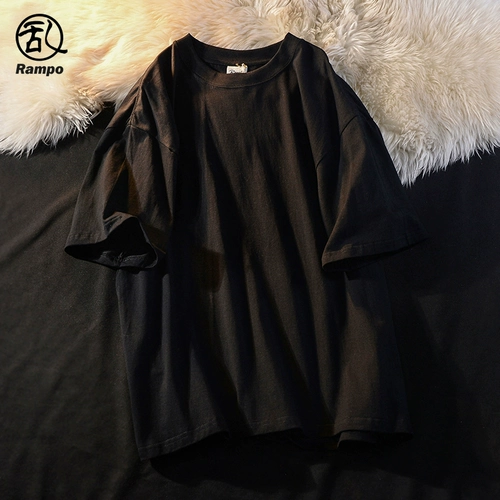 Хлопковая приятная телу трендовая однотонная футболка, короткий рукав