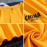 Хлопковая спортивная брендовая базовая приятная телу футболка с коротким рукавом для влюбленных, европейский стиль, свободный крой