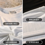 Хлопковая приятная телу трендовая однотонная футболка, короткий рукав