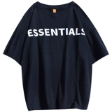 Хлопковая футболка, в американском стиле, короткий рукав, оверсайз