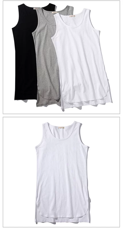 High street dance thủy triều thương hiệu thể thao cotton mồ hôi vest nam thoáng khí tay áo ngắn ngắn dài dài phần hip hop đáy áo áo ba lỗ tanktop nam