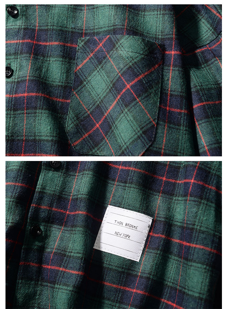 Đầu mùa xuân Hàn Quốc phiên bản của phần mỏng giả hai dài tay áo sơ mi nam lỏng lẻo của kẻ sọc áo sơ mi thanh niên giản dị quần áo áo áo sơ mi nam cao cấp