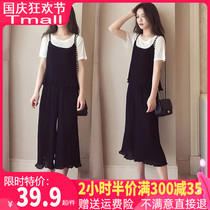 Temperament goddess clothes 2021 new summer clothes French retro two-piece set foreign age age casual fashion