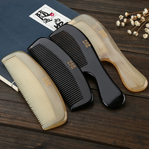 Рога Combs Natural Подлинная большая массажная расческа, расчесывая большую расчесывание дома с большим уходом за очисткой зубов, посвященные девочкам