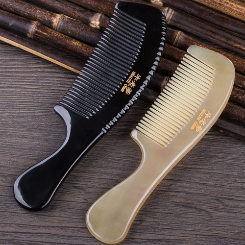 Рога Combs Natural Подлинная большая массажная расческа, расчесывая большую расчесывание дома с большим уходом за очисткой зубов, посвященные девочкам