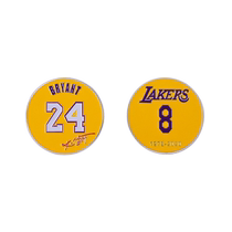 Kobe Bryant Commemorative Coin Jersey Souvenir Mamba Black Spirit Viper Logo Badge Collection Gift Set for Friends