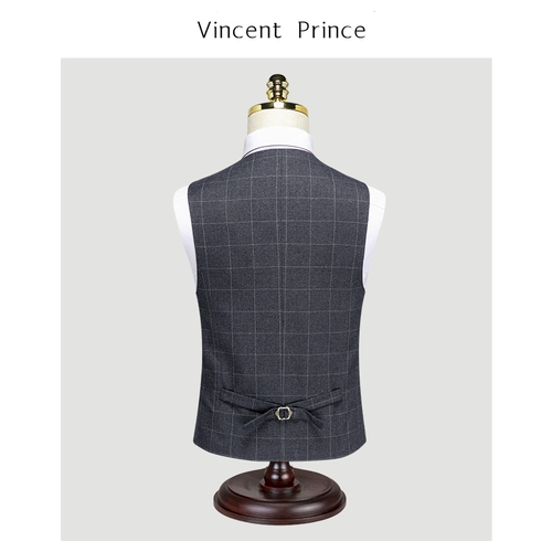 Мужской демисезонный жилет, пиджак классического кроя в английском стиле для отдыха, в корейском стиле