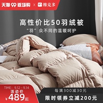 Victor duvet double duck down winter quilt warm single quilt plain quilt core student winter hotel quilt
