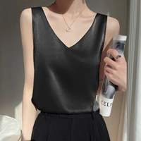 Элегантный черный [v -v -neck Толстый плечевой ремень]