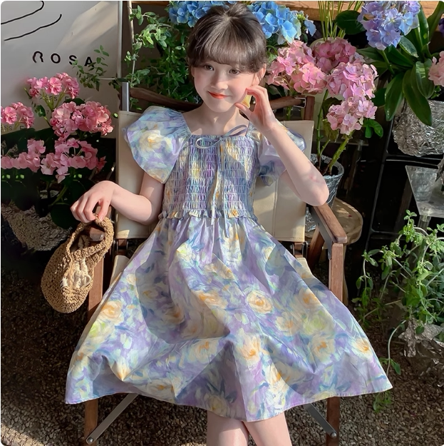【Clearance Sale, Buy More for Better Deals】Girls' Summer Dress 2026 New Model Princess Dress for Girls — 13