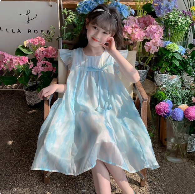 【Clearance Sale, Buy More for Better Deals】Girls' Summer Dress 2026 New Model Princess Dress for Girls — 12