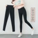 Quần legging nam cực nam 2019 áo khoác ngoài mới cộng với nhung đen mỏng giản dị quần đen học sinh Hàn Quốc phiên bản hoang dã - Quần tây thường