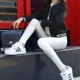 Quần legging nam cực mỏng phần mùa thu đen quần dài eo cao đã mỏng bên ngoài mặc quần quần bút chì HH shop đồ nữ