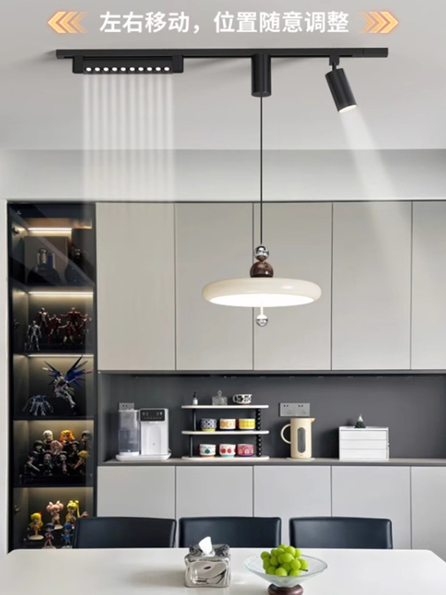 Restaurant Chandelier 2025 New Wabi-Sabi Retro Dining Table Main Lighting Modern Minimalist Track Art Bar Lamp