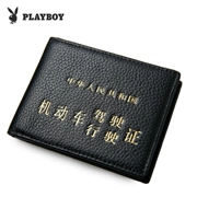 Giấy phép lái xe bằng da Playboy giấy phép lái xe bằng da Trường hợp mỏng giấy phép thẻ thẻ chủ thẻ đa chức năng