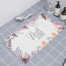 Qiya bathroom floor mat Shower room Bath bathtub floor mat Toilet household bathroom floor mat non-slip mat anti-fall