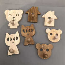 Childrens clothing store shelf wall adhesive hook small house is hanging clothes hanger display rack clothing store single hook point hanging