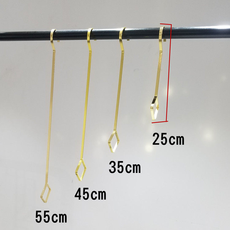 Clothing Shop S Hook Hook Golden Hook Rhombus Type Hook Girl Clothing Clothes Hanger Show Shelves New S hook