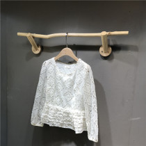 Clothing store wall clothing rack natural branch display rack childrens clothing store shelf womens wall hanging hanger display rack