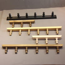 Clothing store adhesive hook European style wall hanging display stand solid wood hanger fitting room row hook gold retro wall hanging
