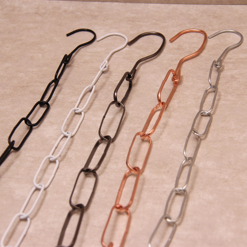 Clothing store hanging rings, clothes hangers, racks, iron hooks, clothes hooks, S hooks, clothes hanger iron chain connection strips
