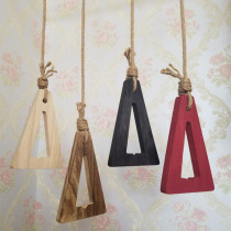 Clothing store hanging ring hanger display rack hanging on the wall vintage hemp rope chain Womens clothing store hanging clothes hanging chain