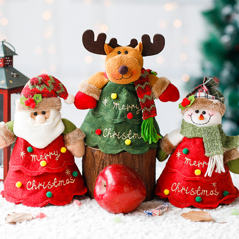 Christmas gift small gift bag Christmas Eve sending girlfriend old man snowman deer apple bag candy ping An fruit gift box