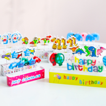 Cartoon happy birthday candle Children Baby creative romantic year digital cake baking decoration party supplies