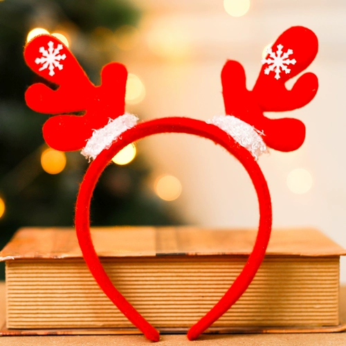 Рождественский аксессуар для волос, ободок, детский милый декор для взрослых, подарок на день рождения, наряжаться