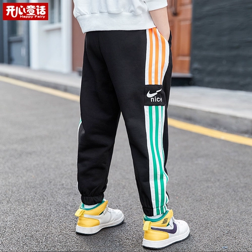 Осенние детские демисезонные штаны для мальчиков, подходит для подростков, в западном стиле